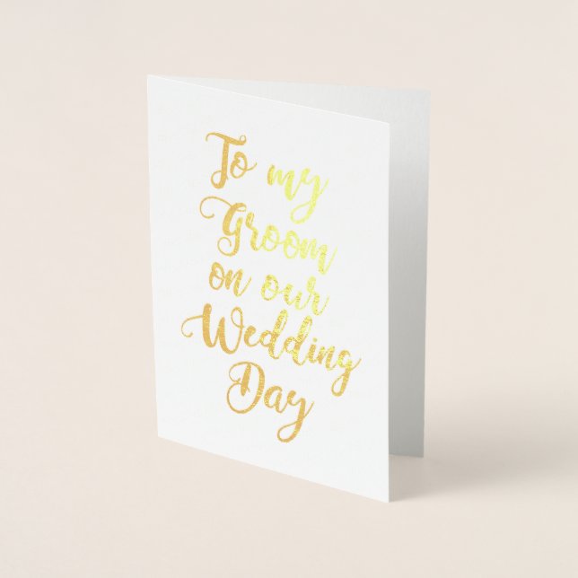 Tarjeta Con Relieve Metalizado Futuro marido de Fiance Wedding Groom (Anverso)