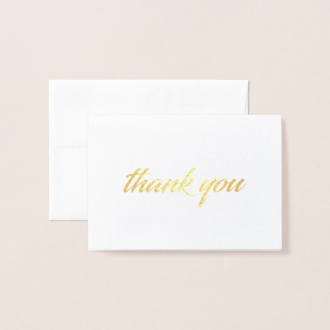 Tarjeta Con Relieve Metalizado Gracias (Anverso con sobre)