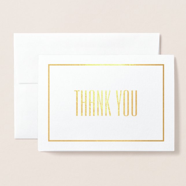 Tarjeta Con Relieve Metalizado Gracias (Anverso con sobre)