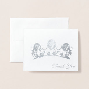 Tarjeta Con Relieve Metalizado Gracias a Card-Crown
