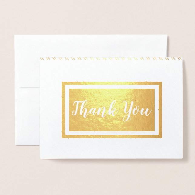 Tarjeta Con Relieve Metalizado Gracias ・ Artesanías Maker Stitpes (Anverso con sobre)