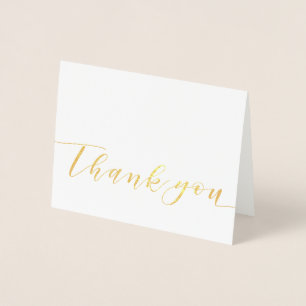 Tarjeta Con Relieve Metalizado Gracias diseño de Relieve metalizado oro de escrit