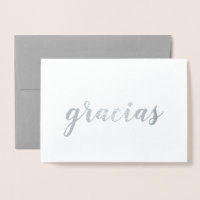 Gracias Español Gracias Guión De Cepillo Plata