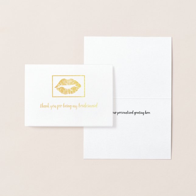 Tarjeta Con Relieve Metalizado Gracias Imprimir Lip (Demostración)