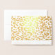 Tarjeta Con Relieve Metalizado Gracias PixDezines Gold Leopard Spots (Reverso con sobre)