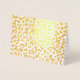 Tarjeta Con Relieve Metalizado Gracias PixDezines Gold Leopard Spots (Anverso)