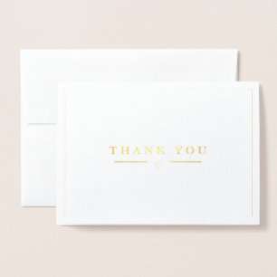 Tarjeta Con Relieve Metalizado Gracias simple Moderno Plateado