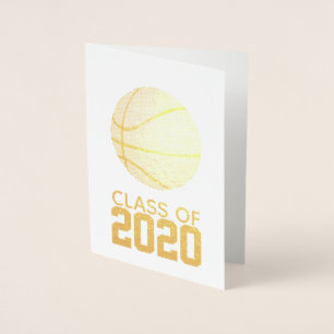 Tarjeta Con Relieve Metalizado Graduación de baloncesto de Relieve metalizado dor