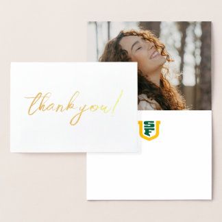 Tarjeta Con Relieve Metalizado Graduación de la Universidad de San Francisco