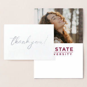 Tarjeta Con Relieve Metalizado Graduación de la Universidad Estatal de Nuevo Méxi