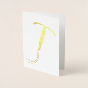 Tarjeta Con Relieve Metalizado Gráfico del Relieve metalizado dorado IUD