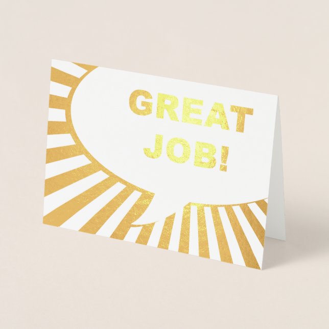 Tarjeta Con Relieve Metalizado gran trabajo cómico burbuja Relieve metalizado de  (Anverso)