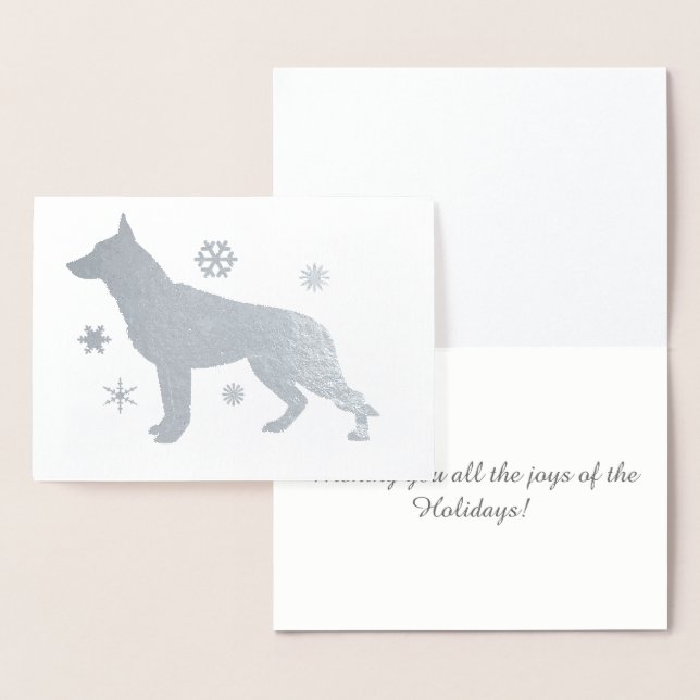 Tarjeta Con Relieve Metalizado GSD Snowflakes (Demostración)