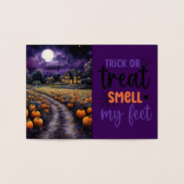 Tarjeta Con Relieve Metalizado Halloween Spooky Haunted Town Night