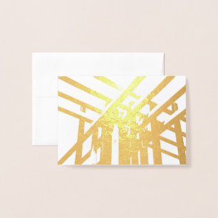 Tarjeta Con Relieve Metalizado HAMbWG - Tarjeta de Relieve metalizado dorado - Ar