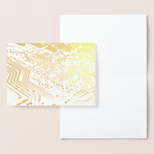 Tarjeta Con Relieve Metalizado HAMbWG - Tarjeta de Relieve metalizado dorado - De