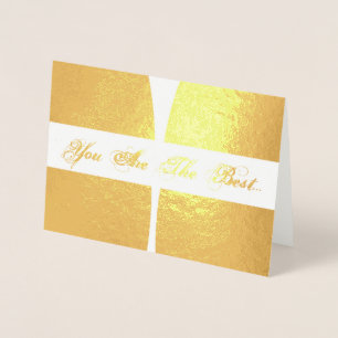 Tarjeta Con Relieve Metalizado HAMbWG - Tarjeta de Relieve metalizado dorado - Er