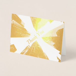 Tarjeta Con Relieve Metalizado HAMbWG - Tarjeta de Relieve metalizado dorado - Gr