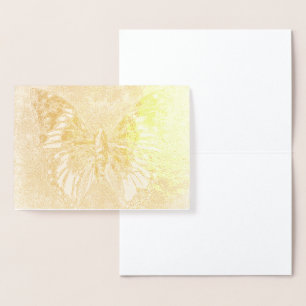 Tarjeta Con Relieve Metalizado HAMbWG - Tarjeta de Relieve metalizado dorado - Ma