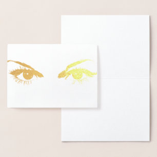 Tarjeta Con Relieve Metalizado HAMbWG - Tarjeta de Relieve metalizado dorado - Oj