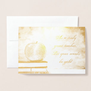 Tarjeta Con Relieve Metalizado HAMbWG - Tarjeta de Relieve metalizado dorado - Pr