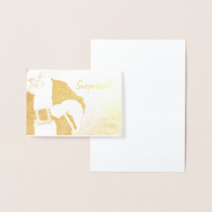 Tarjeta Con Relieve Metalizado HAMbWG - Tarjeta de Relieve metalizado dorado - Sa