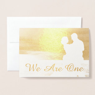 Tarjeta Con Relieve Metalizado HAMbWG - Tarjeta de Relieve metalizado dorado - So