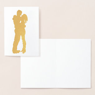 Tarjeta Con Relieve Metalizado HAMbWG - Tarjeta de Relieve metalizado dorado - Ti