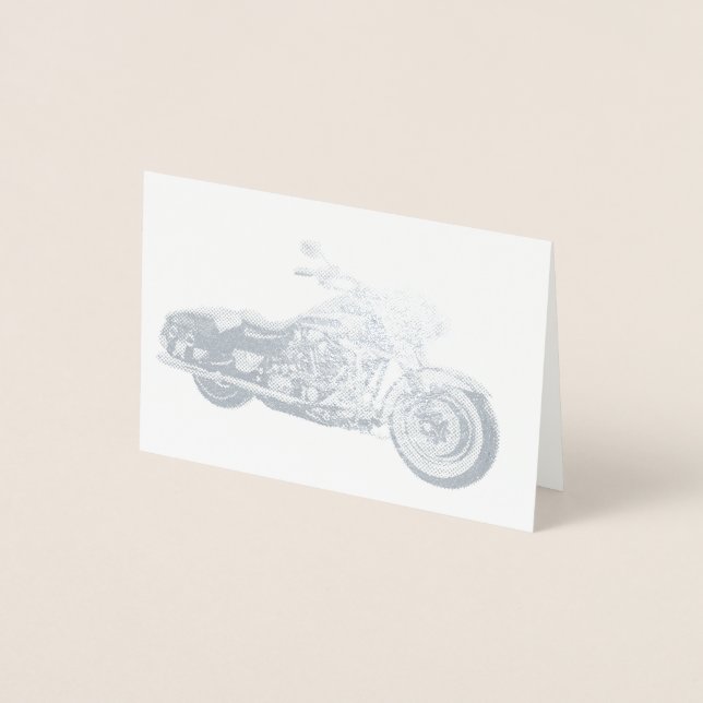 Tarjeta Con Relieve Metalizado HAMbWG - Tarjeta de Relieve metalizado plata - Mot (Anverso)