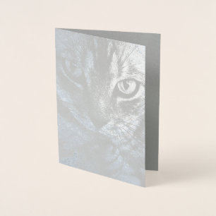 Tarjeta Con Relieve Metalizado HAMbWG - Tarjeta de Relieve metalizado plateado - 