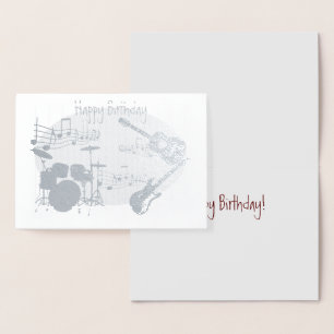 Tarjeta Con Relieve Metalizado HAMbWG - Tema musical