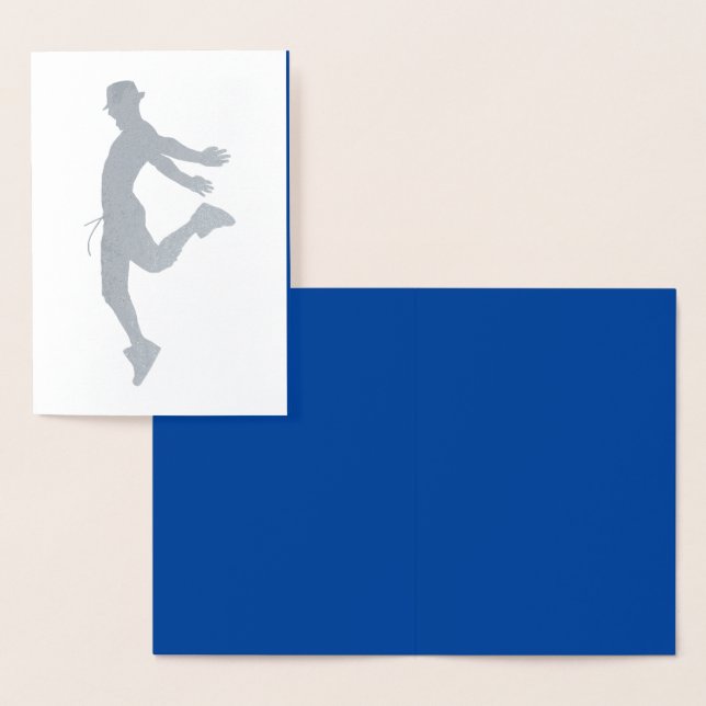 Tarjeta Con Relieve Metalizado HAMbyWG - Bailarín profesional masculino (Demostración)