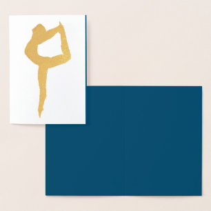 Tarjeta Con Relieve Metalizado HAMbyWG - Bailarina femenina