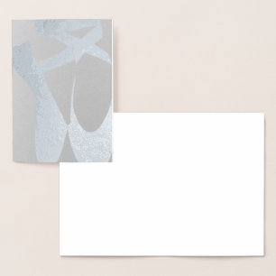 Tarjeta Con Relieve Metalizado HAMbyWG Ballet Slippers