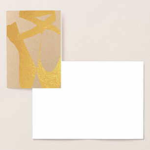 Tarjeta Con Relieve Metalizado HAMbyWG Ballet Slippers