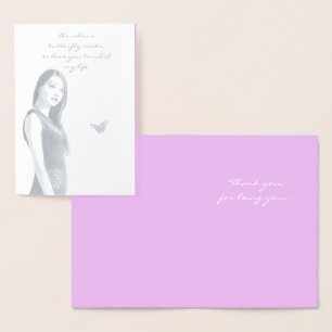 Tarjeta Con Relieve Metalizado HAMbyWG Has tocado mi vida