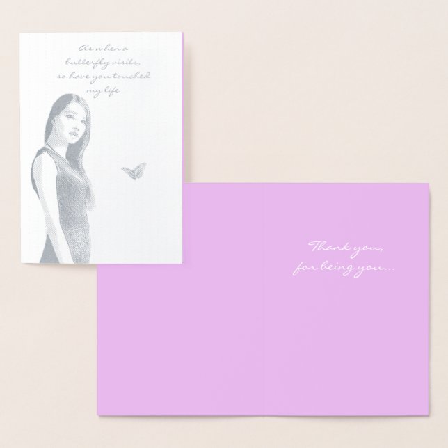 Tarjeta Con Relieve Metalizado HAMbyWG Has tocado mi vida (Demostración)