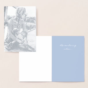 Tarjeta Con Relieve Metalizado HAMbyWG Pensamientos de usted