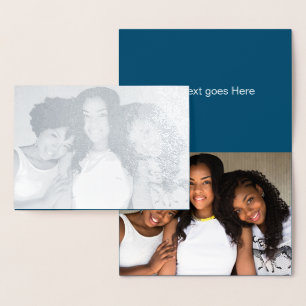 Tarjeta Con Relieve Metalizado HAMbyWG Su plata de foto