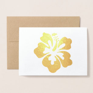 Tarjeta Con Relieve Metalizado Hawái