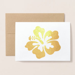 Tarjeta Con Relieve Metalizado Hawái
