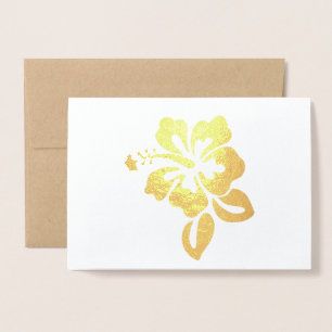 Tarjeta Con Relieve Metalizado Hawái