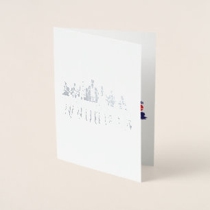 Tarjeta Con Relieve Metalizado HonrarParaServir