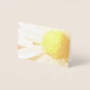 Tarjeta Con Relieve Metalizado Hormiga en un girasol