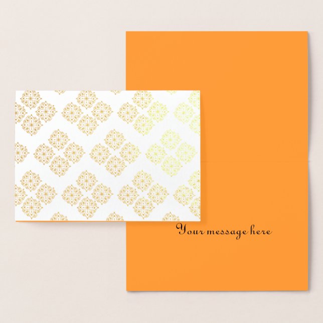 Tarjeta Con Relieve Metalizado Impresión bonita de mandala para relajación de cum (Demostración)