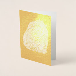 Tarjeta Con Relieve Metalizado Jefe Cosmográfico de Brian Benson