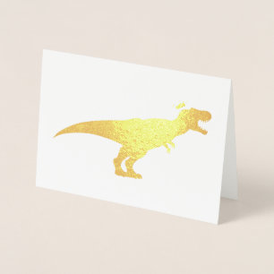 Tarjeta Con Relieve Metalizado King T-Rex