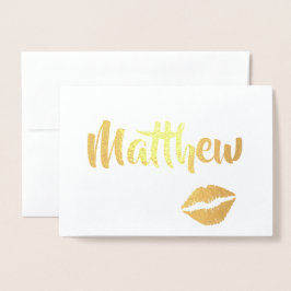 Tarjeta Con Relieve Metalizado Levantamientos de besugo dorado