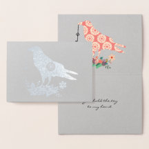 Llave A Mi Corazón Personalizado De Aves Florales 