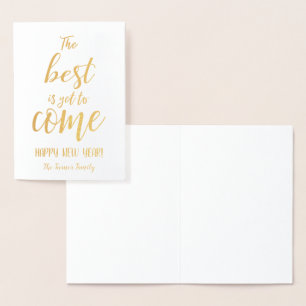 Tarjeta Con Relieve Metalizado Lo Mejor Es Aún El Monograma De Relieve metalizado